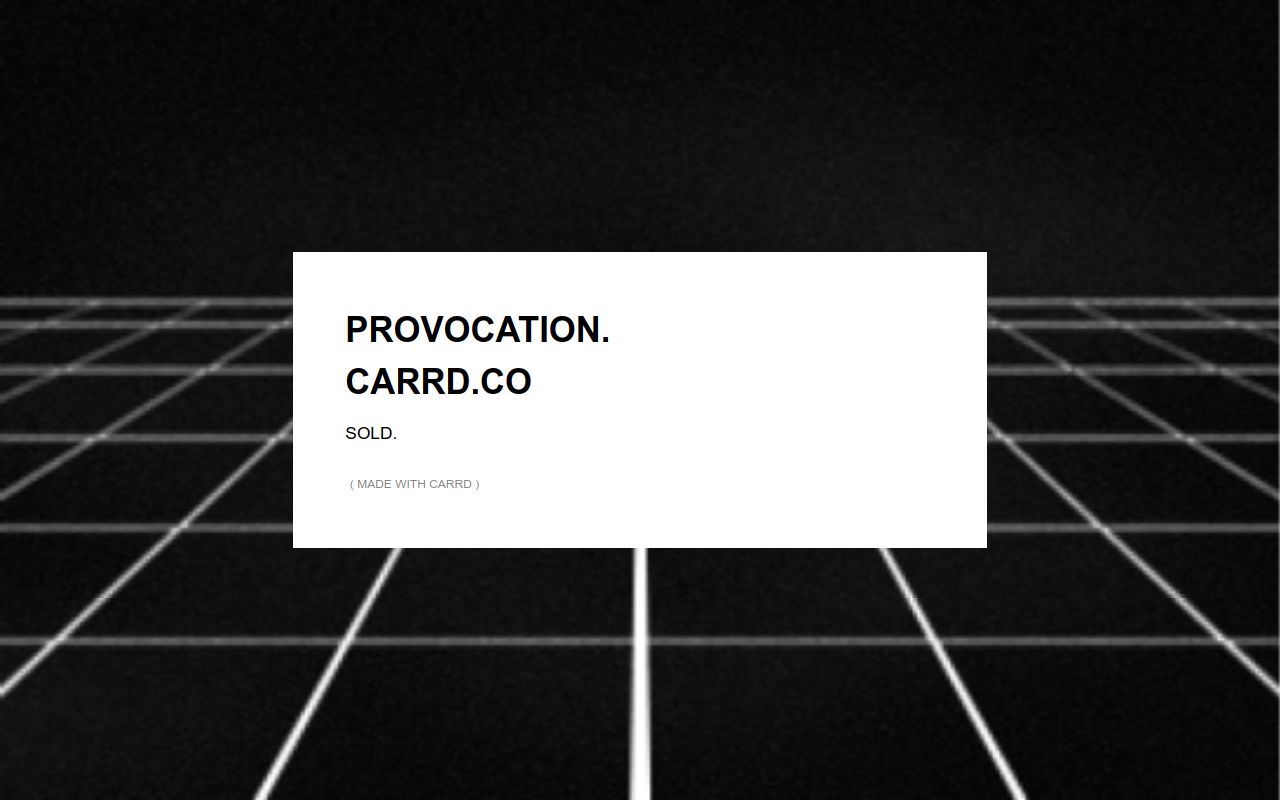Carrd profile picture for @provocation